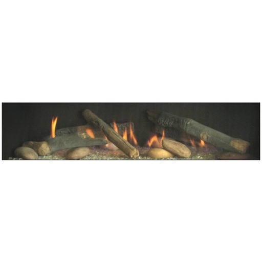 [EMP-LSM1THF] Empire Log Set w/11 Rocks 7 Rustic Logs 5 SS Coils LSM1THF