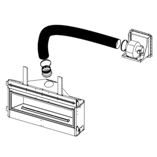 [EMP-SD6DFA25] Empire Flex Vent Kit for Forced Air Kit (25' Flex and Clamps) SD6DFA25